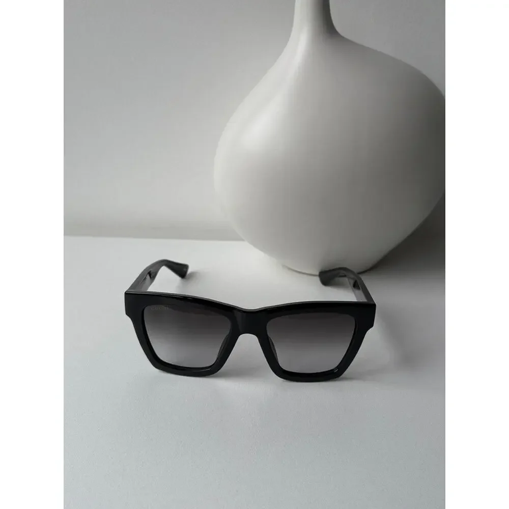 NEW Gucci GG1714S Black Cat Eye Sunglasses